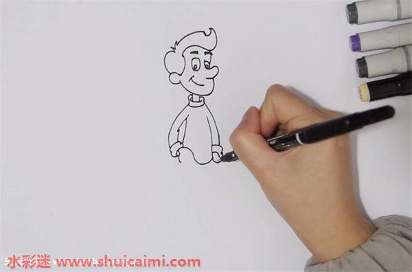 叔叔怎么画 叔叔简笔画简单又漂亮彩色