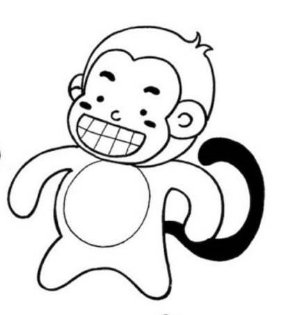 猴子的简笔画 猴子的简笔画简单又好看