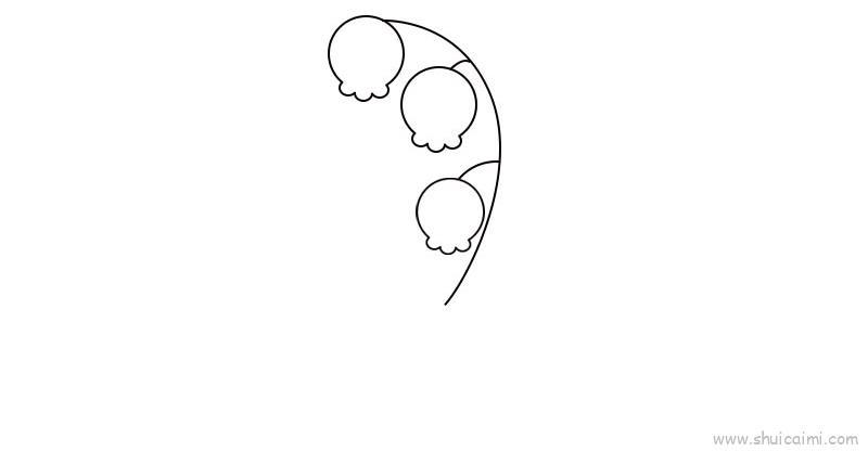 铃兰花教程儿童画怎么画 铃兰花教程简笔画步骤