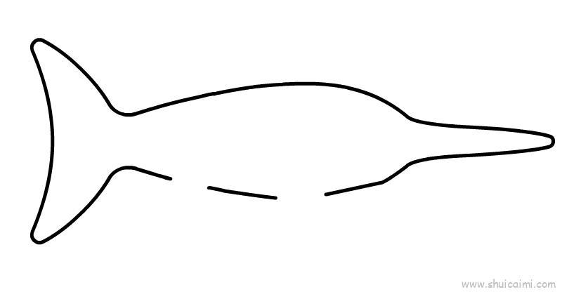 金枪鱼儿童画怎么画 金枪鱼简笔画图片