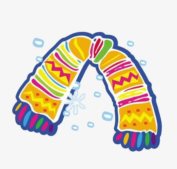 围巾简笔画 围巾简笔画图片大全