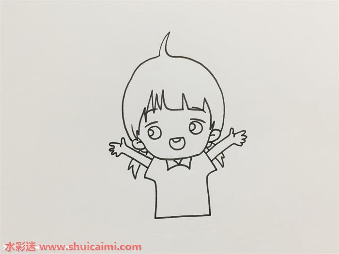 火柴人怦然心动怎么画 怦然心动简笔画简单好看