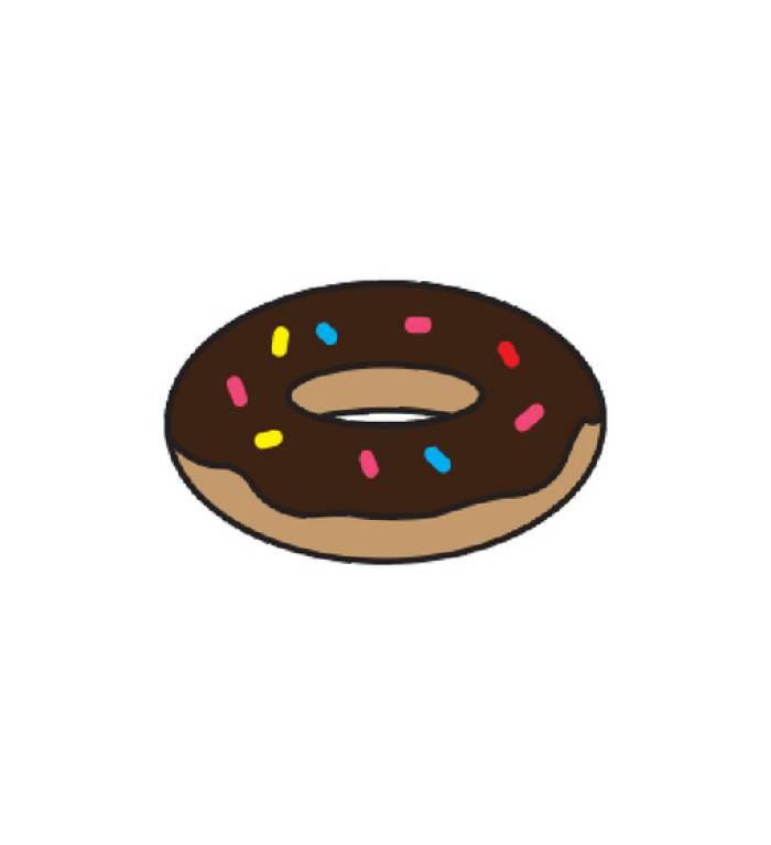 甜甜圈简笔画 甜甜圈简笔画图片