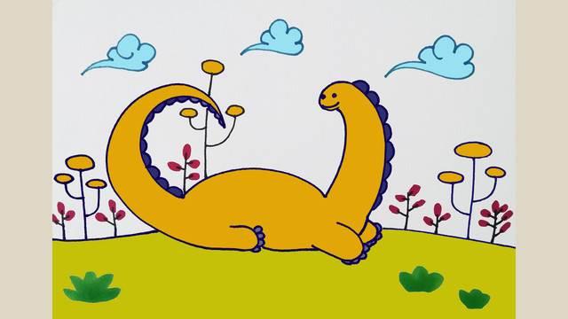 恐龙简笔画大全图片 恐龙简笔画大全图片可爱