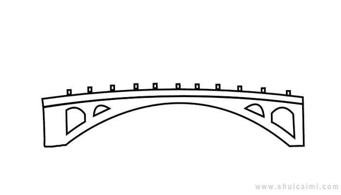 赵州桥简笔画怎么画 赵州桥简笔画步骤