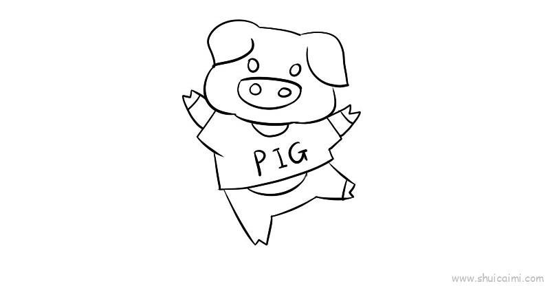 猪儿童画怎么画 猪简笔画好看