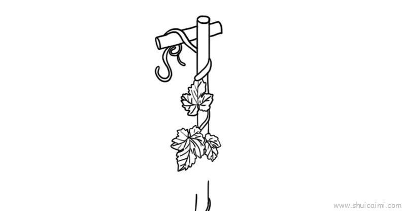 葡萄架儿童画怎么画 葡萄架简笔画图片大全