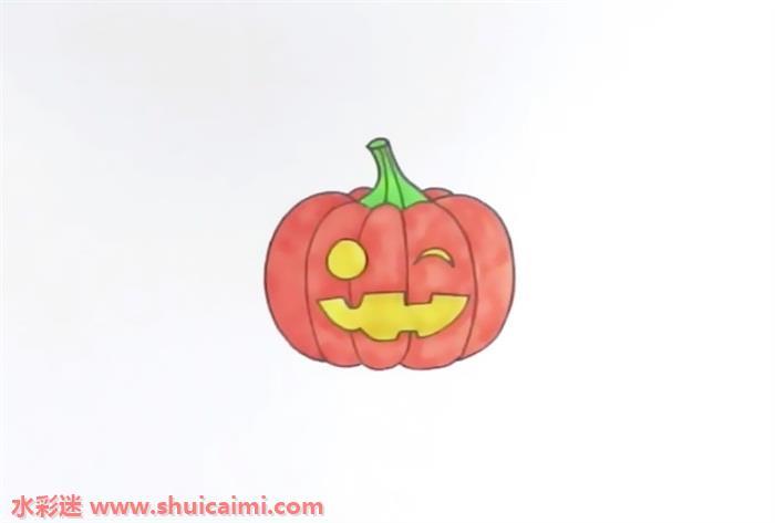 万圣节南瓜灯怎么画 万圣节南瓜灯简笔画简单彩色