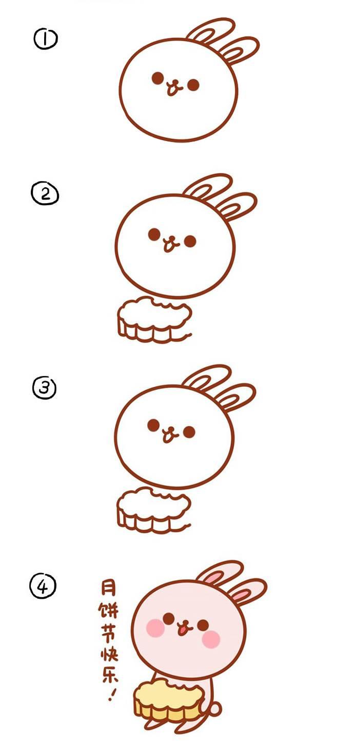 兔子图片简笔画 兔子图片简笔画彩色颜色