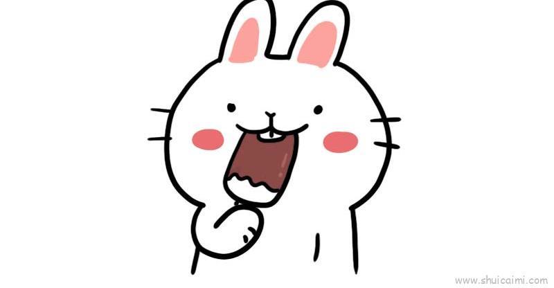 吃雪糕儿童画怎么画 吃雪糕简笔画好看