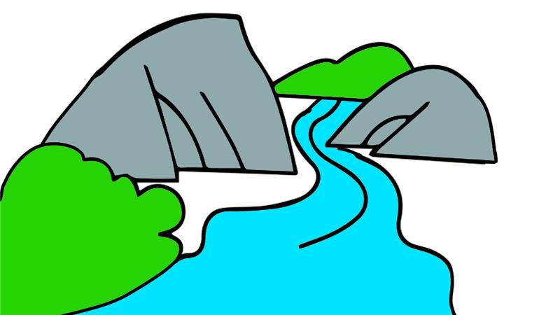 小河简笔画怎么画 小河简笔画简单又好看
