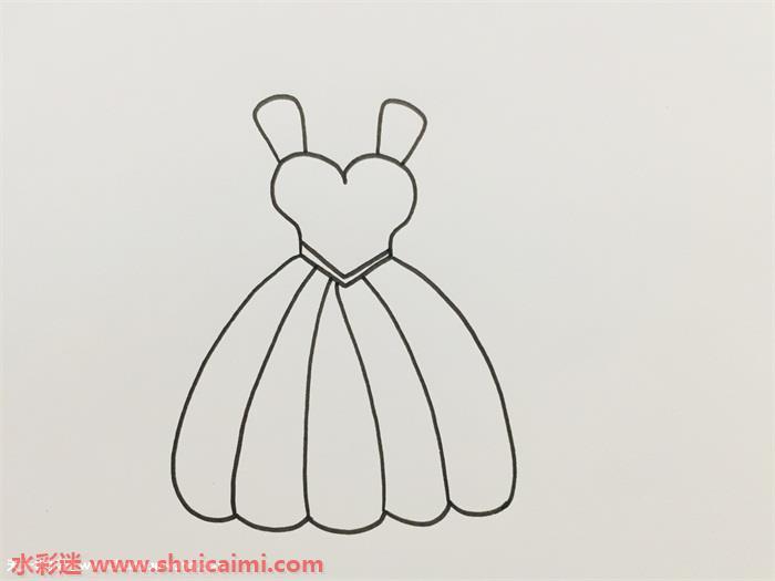 小裙子怎么画 小裙子简笔画步骤