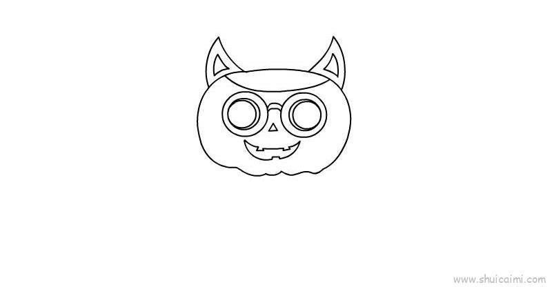 南瓜蝙蝠儿童画怎么画 南瓜蝙蝠简笔画图片大全、