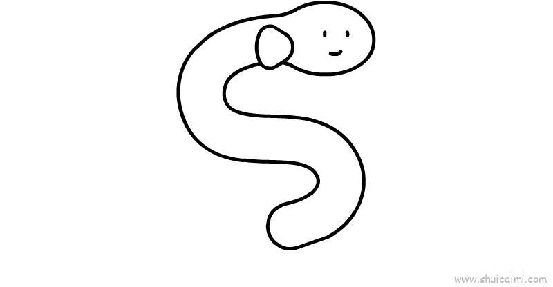 电鳗儿童画怎么画 电鳗简笔画图片