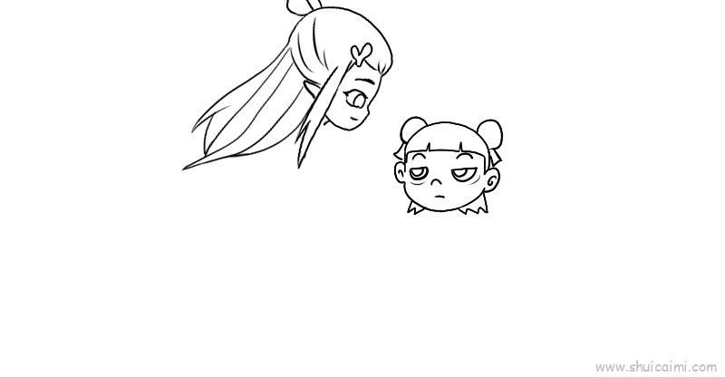 哪吒和敖丙儿童画怎么画 哪吒和敖丙简笔画好看