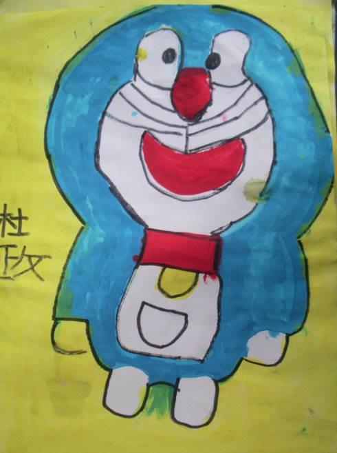 哆啦a梦简笔画带颜色 哆啦a梦简笔画图片