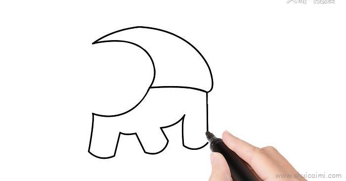 甲龙儿童画怎么画 甲龙简笔画步骤