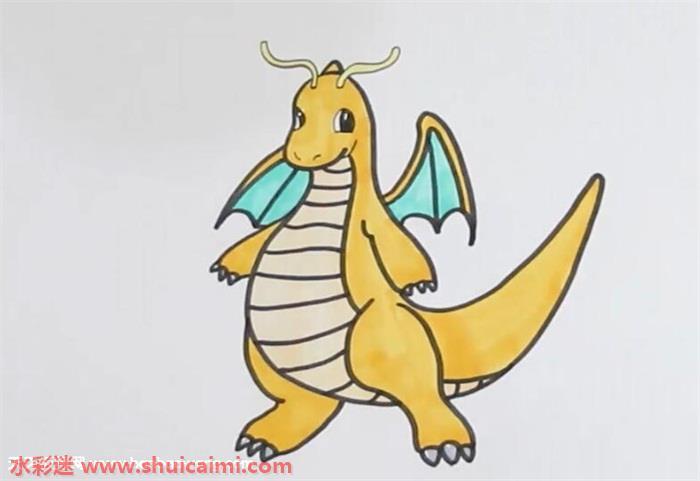 快龙怎么画 快龙简笔画步骤