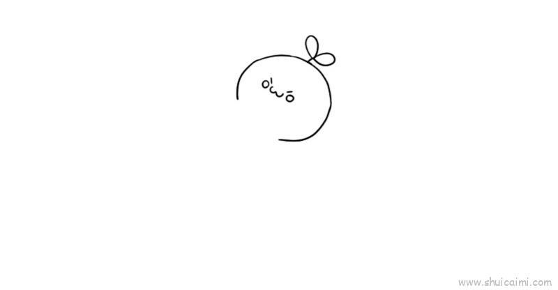 长草颜团子儿童画怎么画 长草颜团子简笔画画法