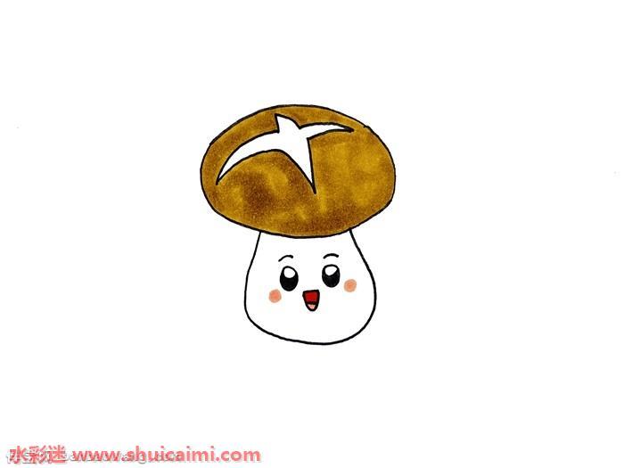 香菇怎么画 香菇简笔画简单彩色