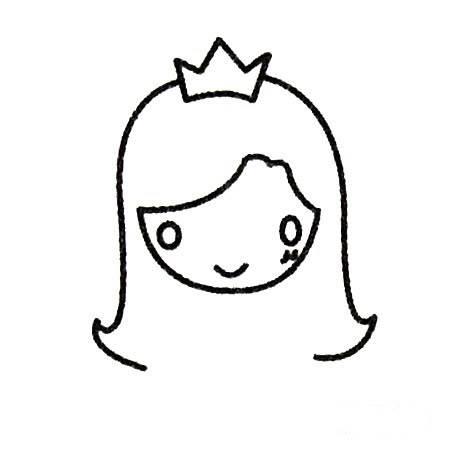公主图片简笔画 长发公主图片简笔画