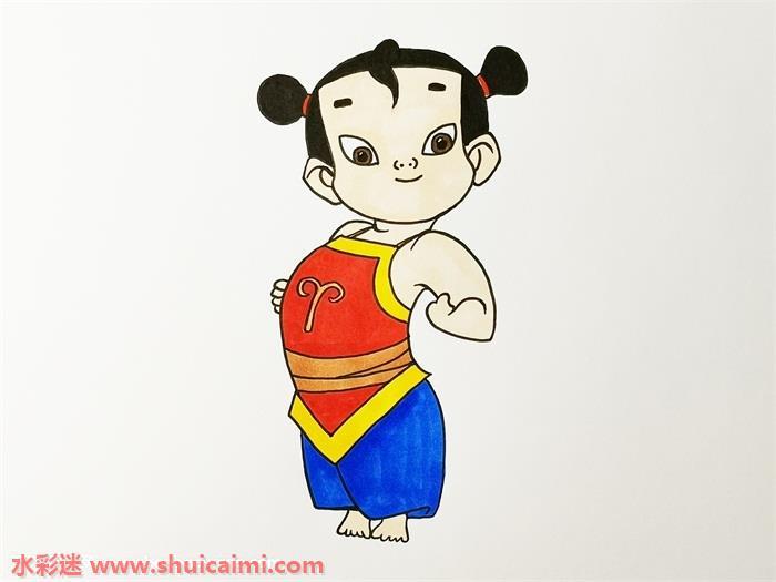 哪吒怎么画 哪吒简笔画简单好看