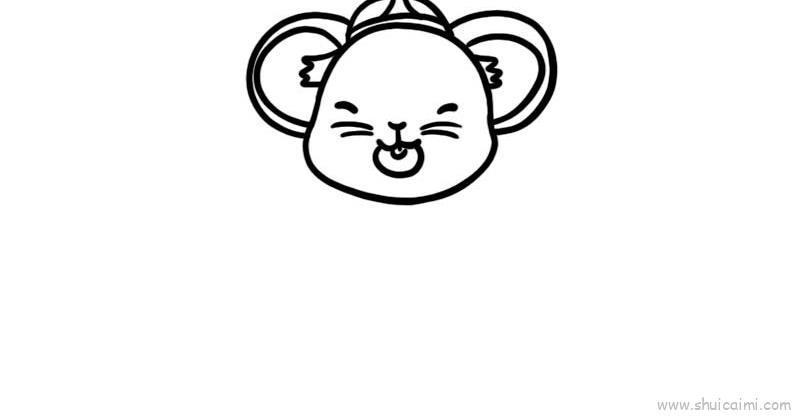 鼠宝宝儿童画怎么画 鼠宝宝简笔画图片
