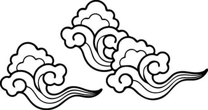 祥云简笔画 祥云简笔画彩色