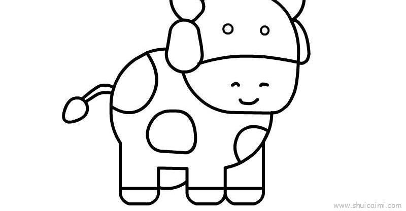 奶牛儿童画怎么画 奶牛简笔画画法