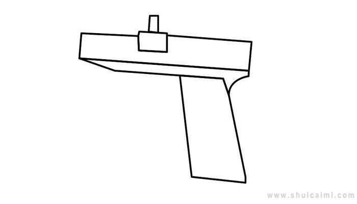 发令枪简笔画怎么画 发令枪简笔画图片