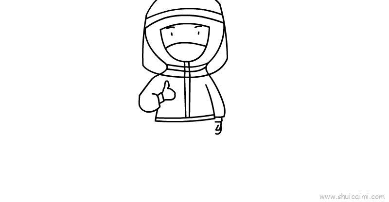 护士儿童画怎么画 护士简笔画步骤