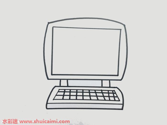 电脑简笔画怎么画彩色