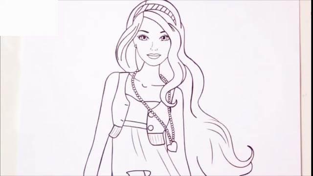 公主图片简笔画 长发公主图片简笔画