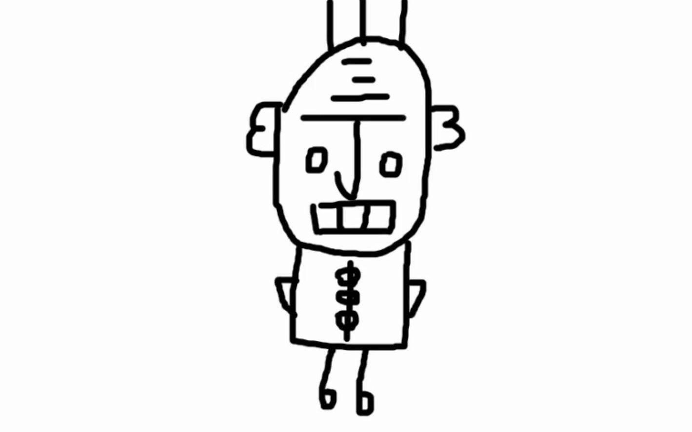 老头简笔画 老头简笔画图片