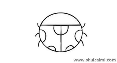 七星瓢虫儿童简笔画