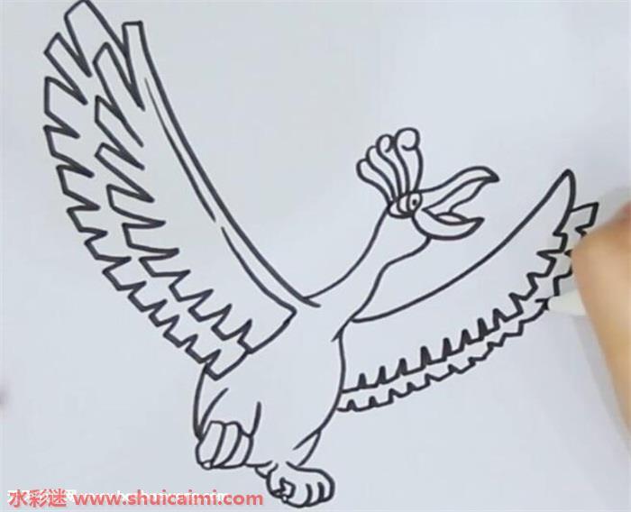 凤王怎么画 凤王简笔画简单