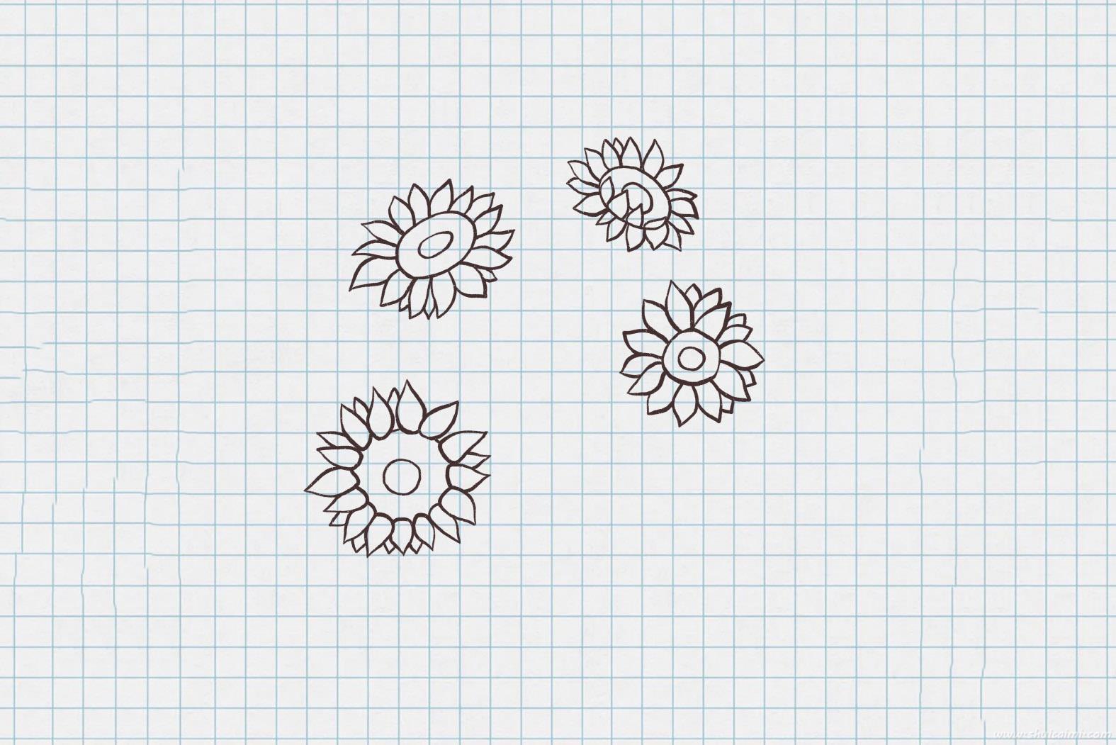 向日葵小屋怎么画 向日葵小屋简笔画图片大全带颜色