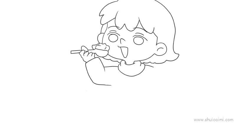 冬至食俗儿童画怎么画 冬至食俗简笔画图片大全