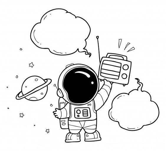 太空人简笔画 太空人简笔画简单又漂亮