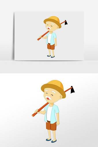 农民简笔画 农民简笔画耕地