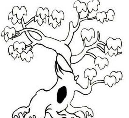树的简笔画 树的简笔画大树