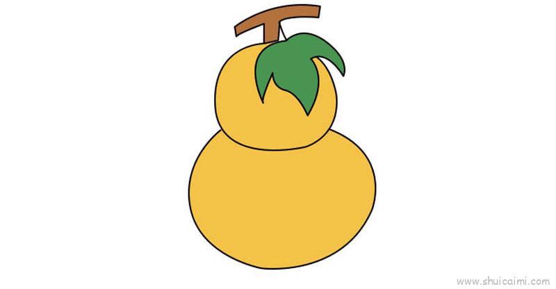 葫芦儿童画怎么画 葫芦简笔画好看
