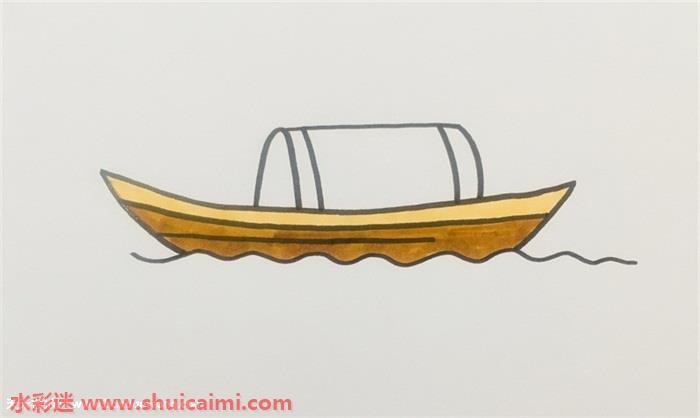 木船怎么画 木船简笔画画法