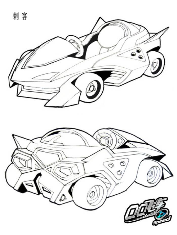 赛车简笔画 赛车简笔画帅气