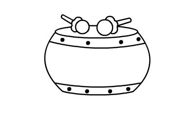 鼓的简笔画怎么画 鼓的简笔画图片