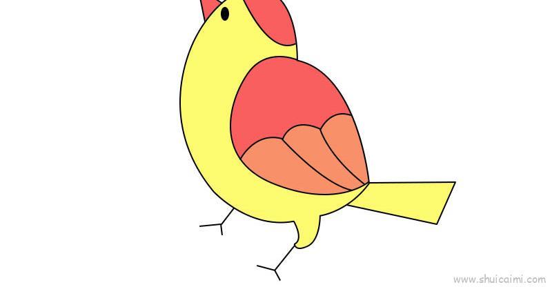 黄鹂鸟儿童画怎么画 黄鹂鸟简笔画图片大全