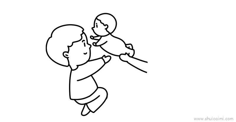 和爸爸妈妈过儿童节儿童画怎么画 和爸爸妈妈过儿童节简笔画简单又好看