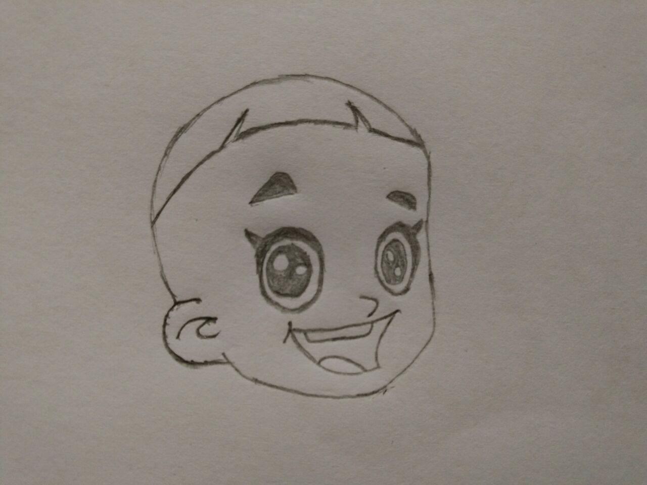 大头儿子简笔画图片大全 大头儿子简笔画图片大全彩色