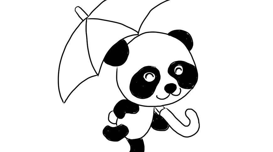 小熊猫简笔画 小熊猫简笔画可爱