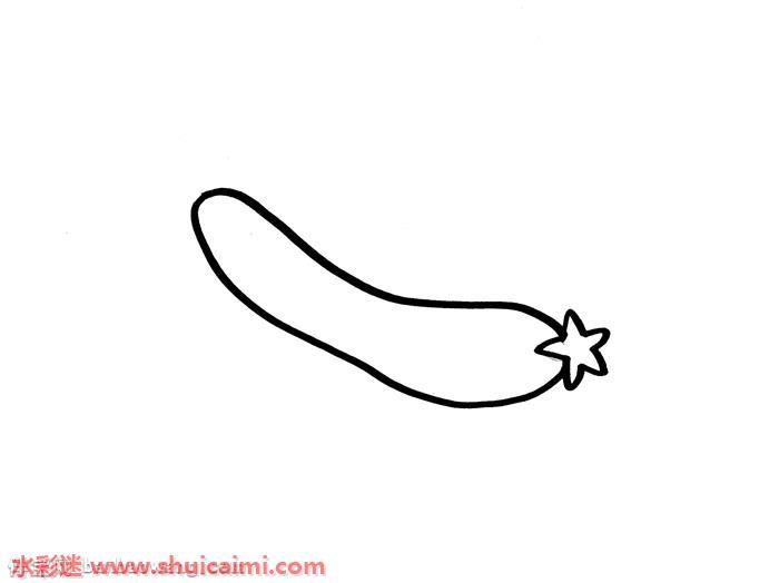 丝瓜怎么画 丝瓜简笔画图片彩色